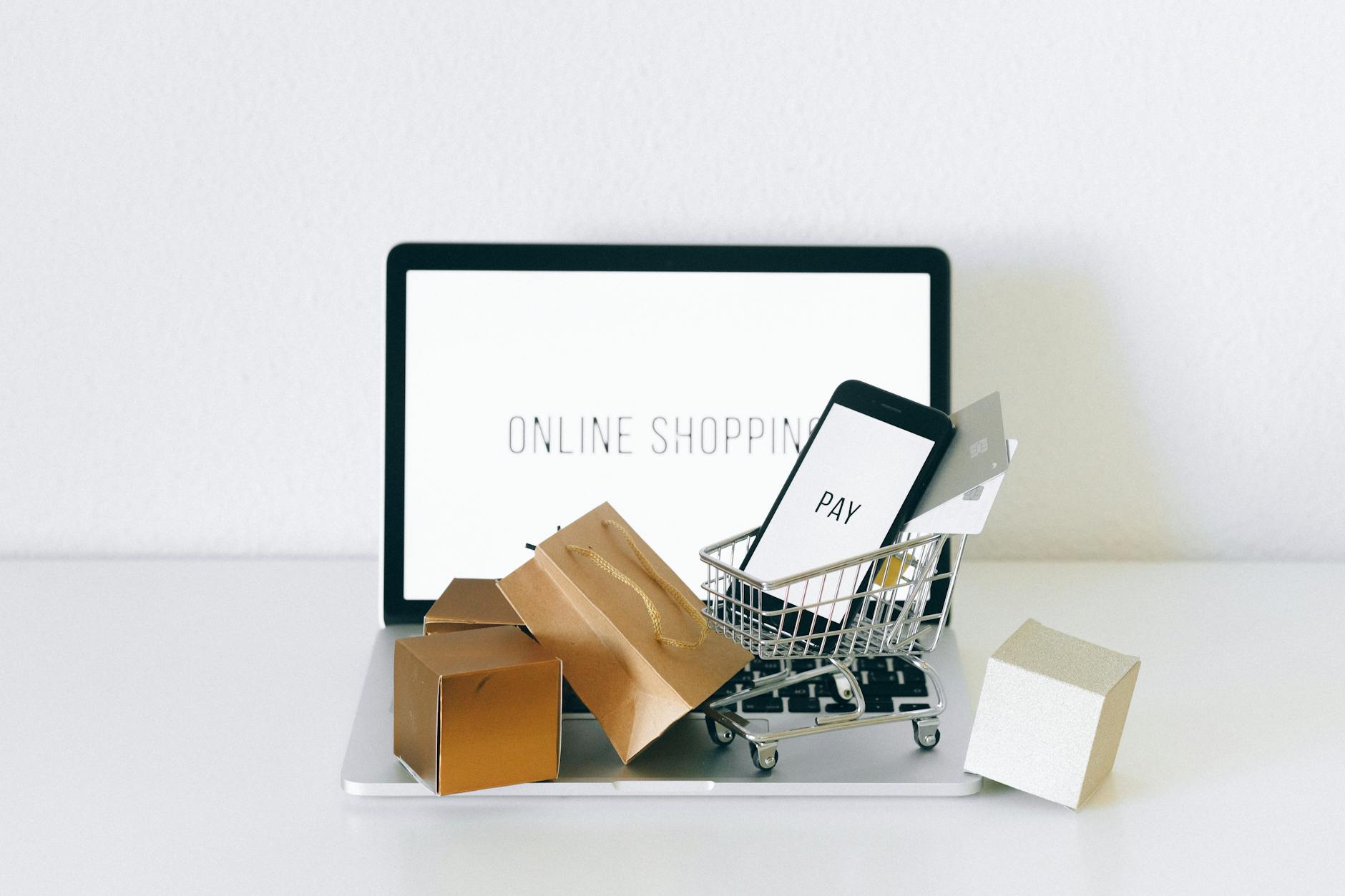 Person using smartphone for online shopping with payment options displayed