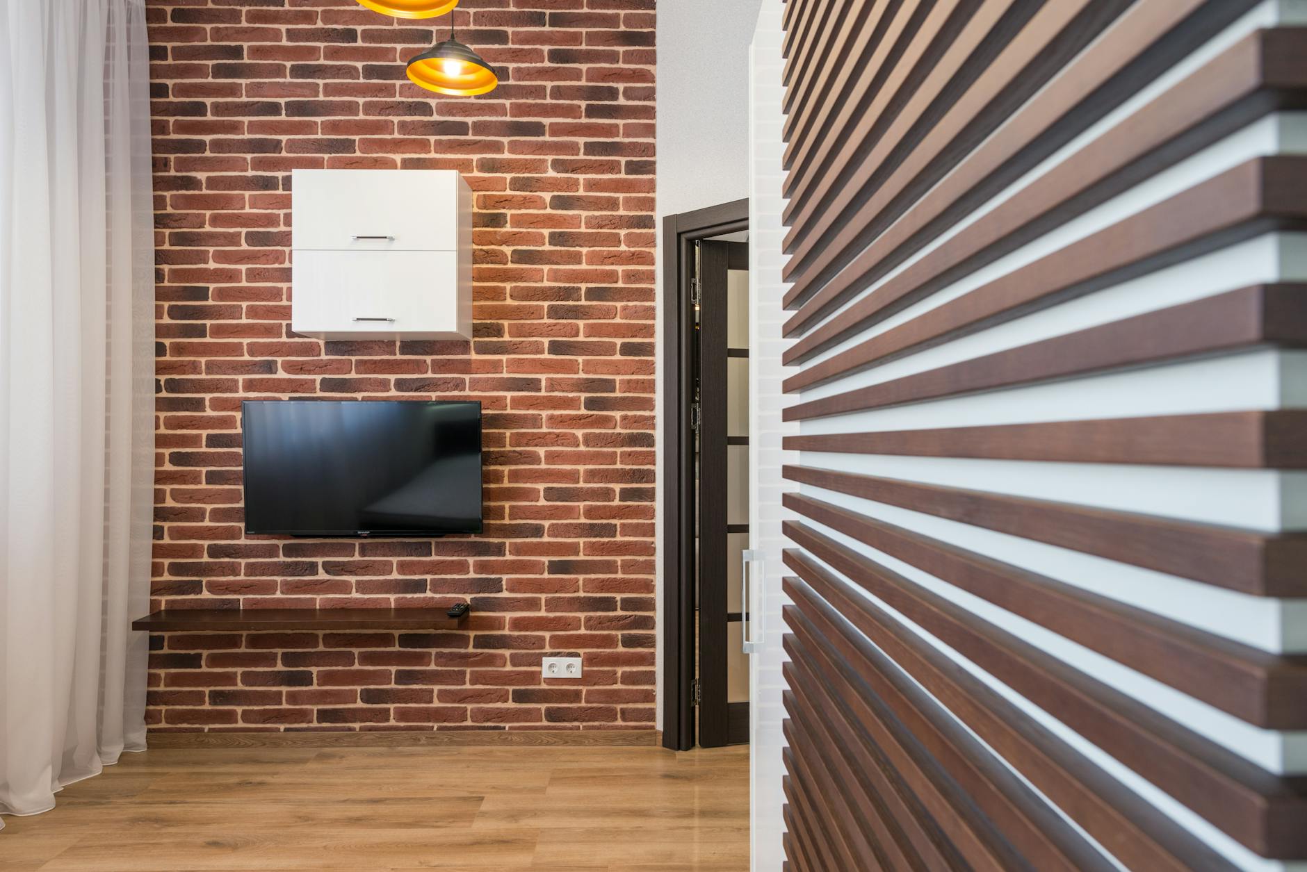 Brick wall interior of music venue showing character and authentic atmosphere