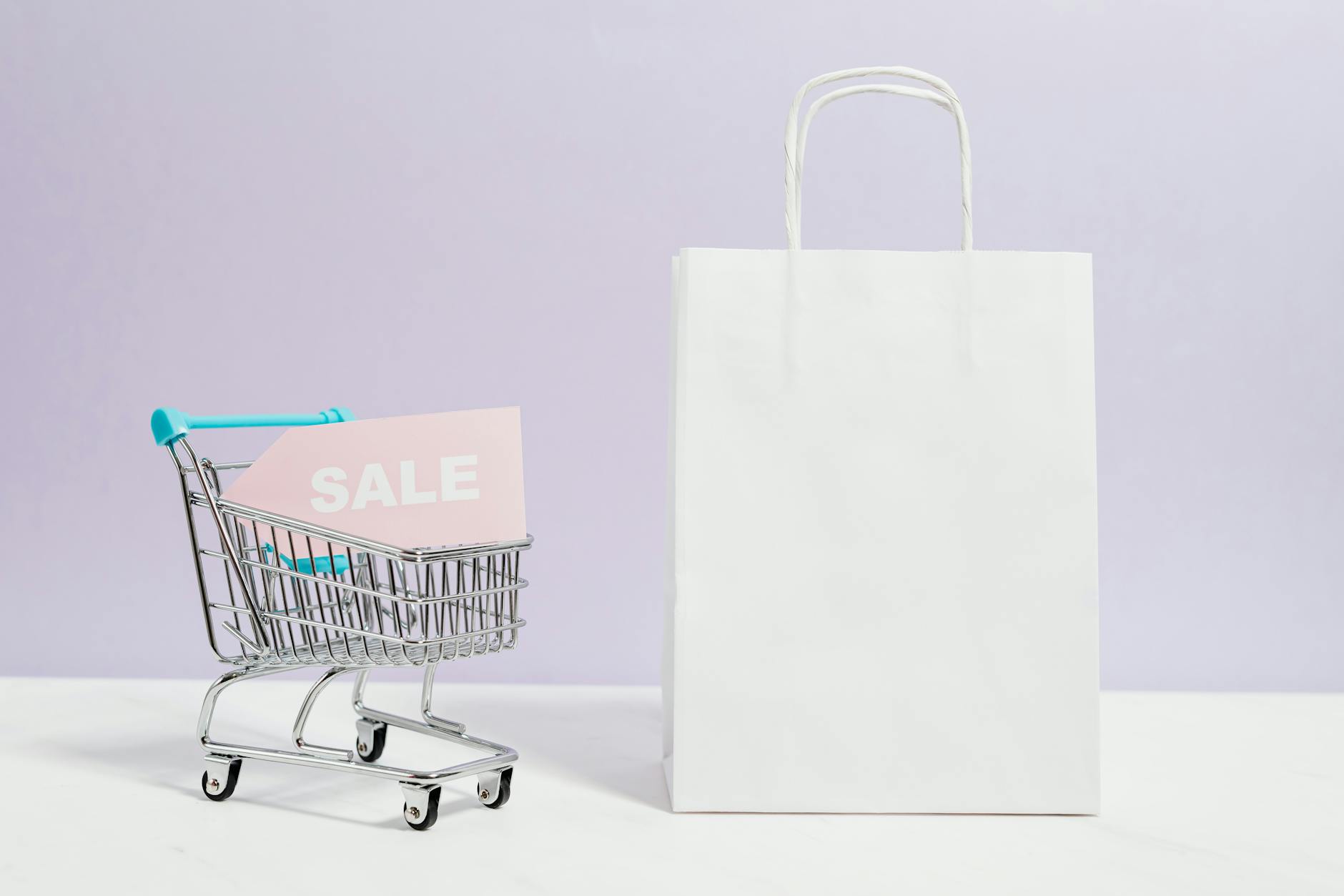 Beauty products displayed on modern retail store shelves