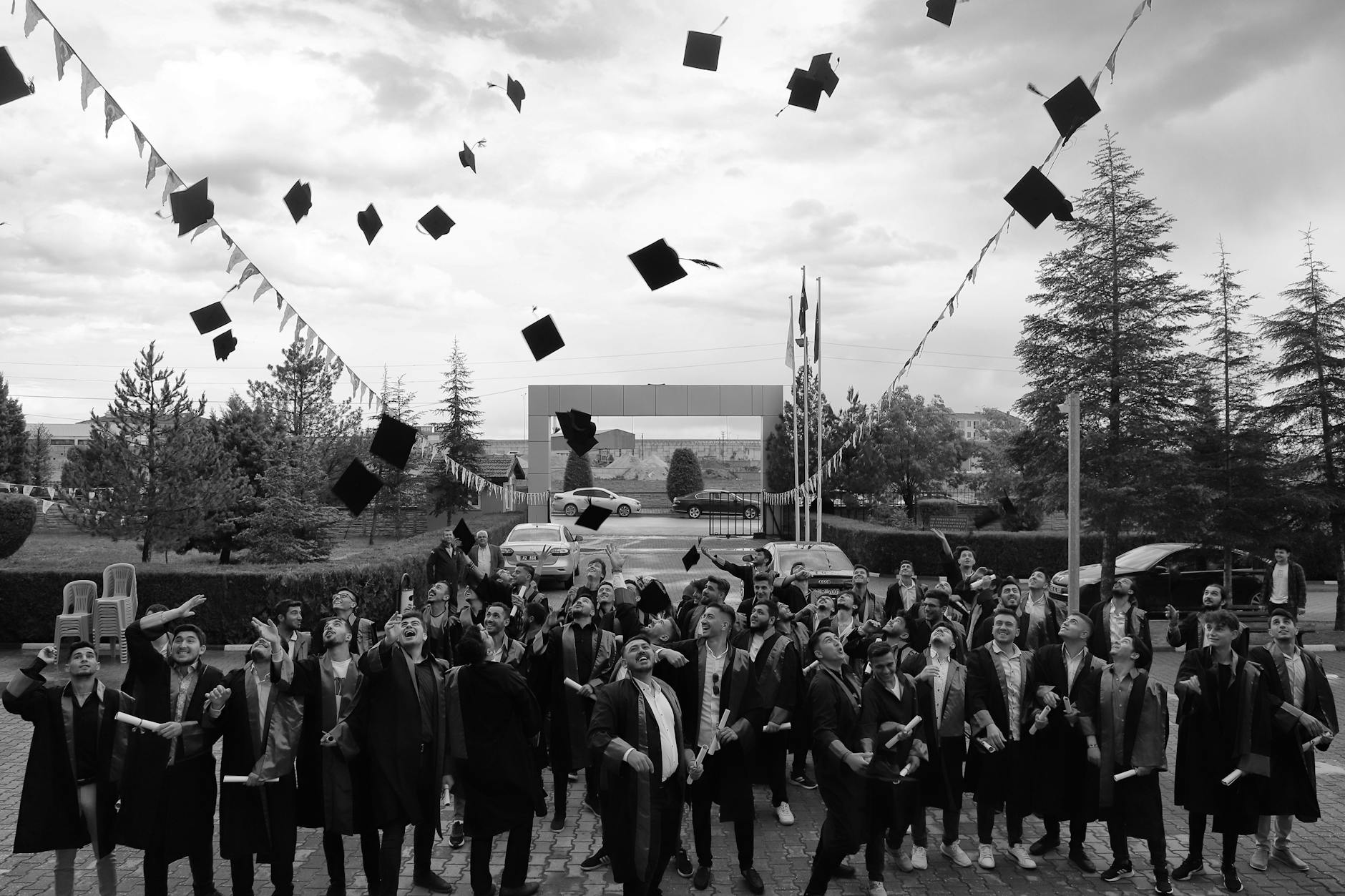 Professional graduation ceremony celebrating apprenticeship program completion