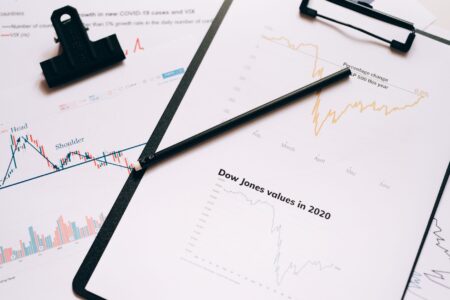 Close-up of financial charts and bond market data on a trading screen