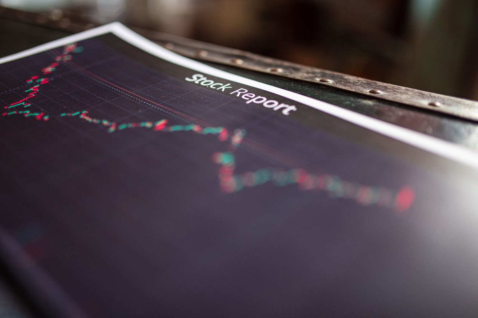 Stock market price chart showing volatility and sharp price movements