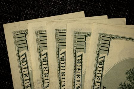 Close-up of U.S. Treasury bond certificates representing government fixed income securities