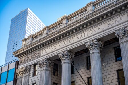 Mortgage-Backed Securities Regain Shelf Space in Bank Portfolios Exterior of a large commercial bank building representing institutional investment activity
