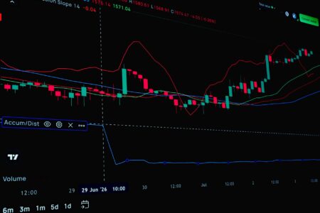 Financial trader analyzing bond market data on multiple screens